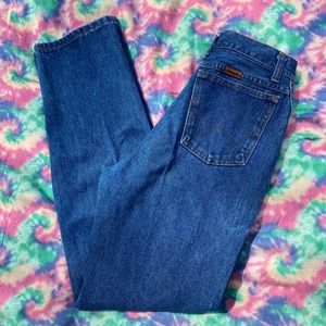 Vintage Wrangler High Waisted Straight Leg Jeans